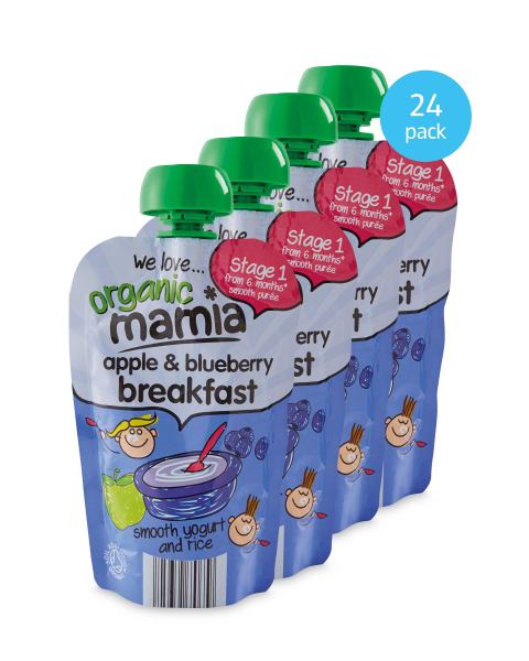Apple/Blueberry Breakfast Pouches