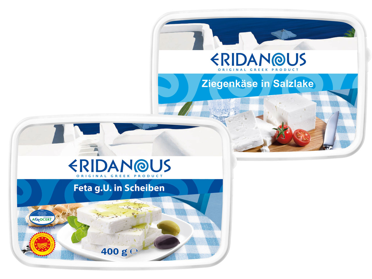 ERIDANOUS Original griechischer Feta g.U./Ziegenkäse