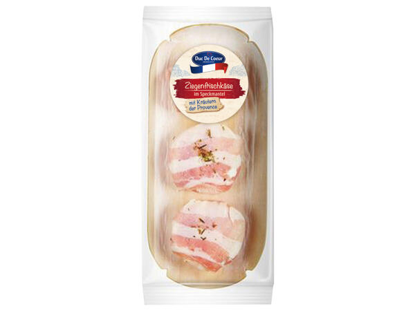 Ziegenkäse mit Speck