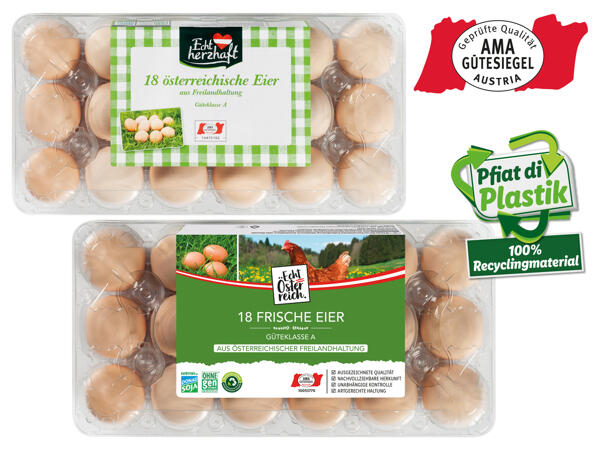 Eier aus Freilandhaltung