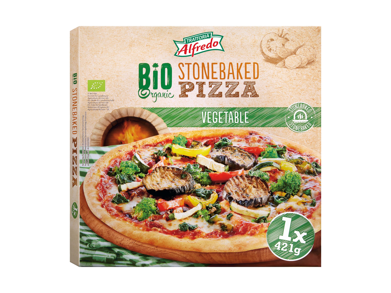 BIO Pizza mit Gemüse