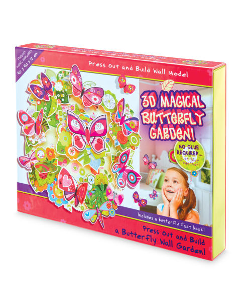 3D Butterfly Garden Build Box Set