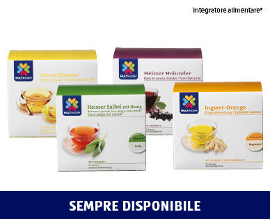 MULTINORM 
 BUSTINE PER BEVANDE CALDE CON VITAMINA C
