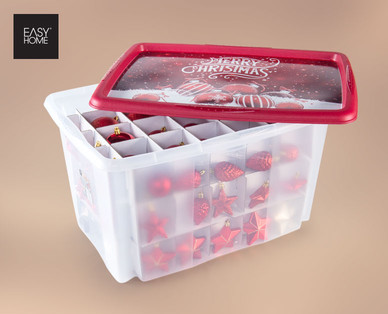 EASYHOME Weihnachtsschmuck-Aufbewahrungsbox