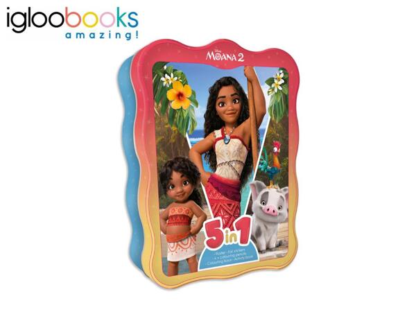 Igloo Books Happiest Tins: 5-in-1 Activity Tin Moana 2