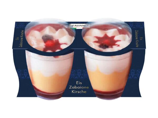 Zabaglione & Cherry Ice Cream