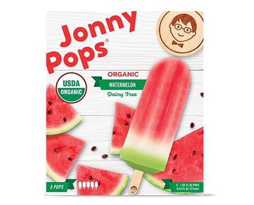 Jonny Pops Organic Watermelon or Red White Boom Ice Pops