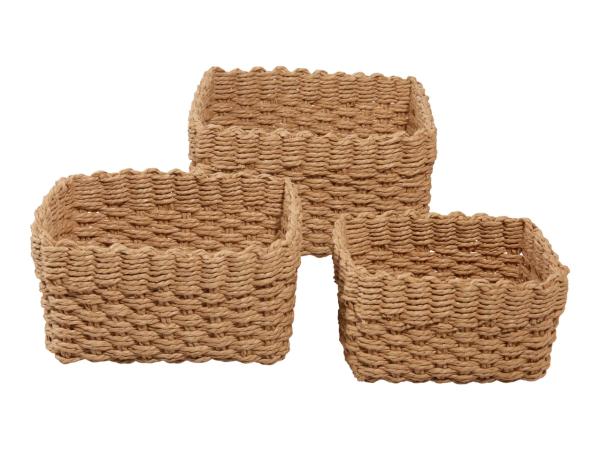 Livarno Home Storage Baskets - Set of 3 - Rectangular