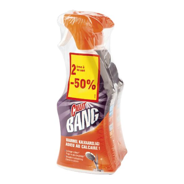 Spray anticalcaire et brillant Cillit Bang, 2 pcs