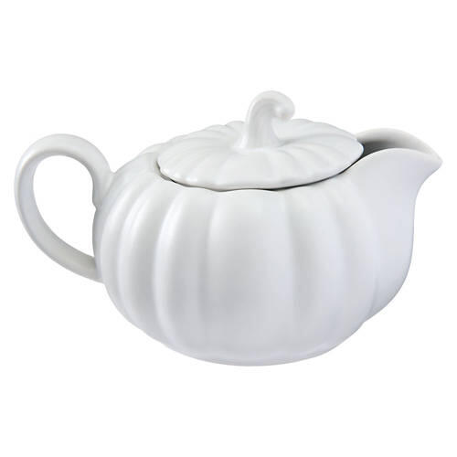 Pumpkin Gravy Boat, White