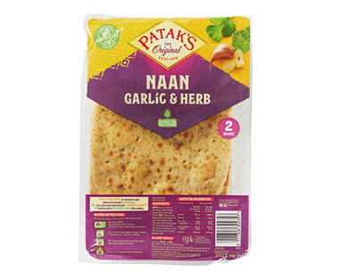 Garlic & Herb Naan 240g