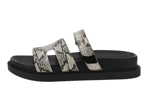 Ladies' Black and White Sandals
