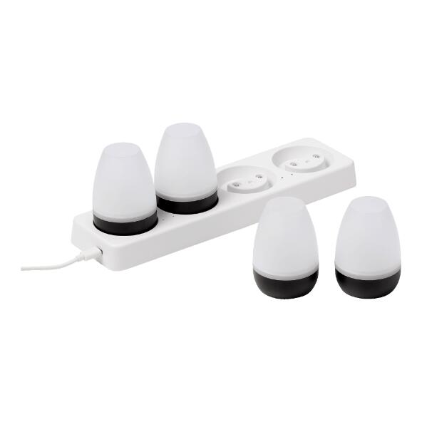BELAVI(R) 				Ledloungelampen, 4 st.