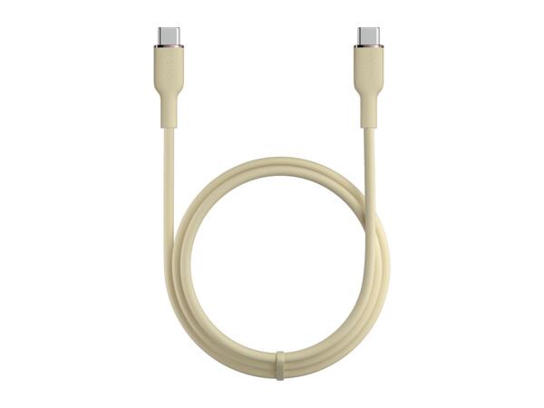 Tronic 1m USB 2.0 Connector, USB-C to USB-C Charging & Data Transfer Cable - Beige