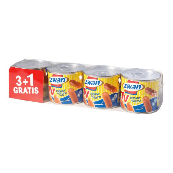 ZWAN(R) 				Tv-worstjes, 4-pack