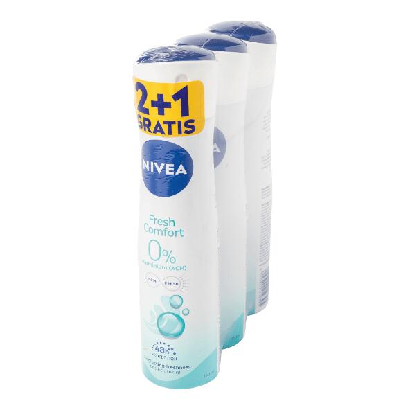 NIVEA(R) Spray déodorant pour femmes, 3 pcs
