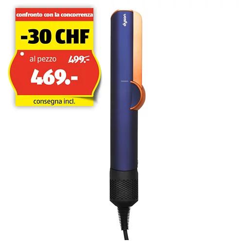 DYSON piastra per capelli Airstrait™, blu notte/rame, 408202-01
