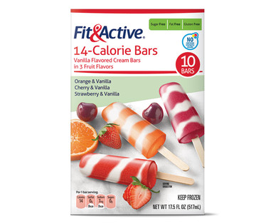 Fit & Active 14 Calorie Vanilla Cream Bars Variety Pack