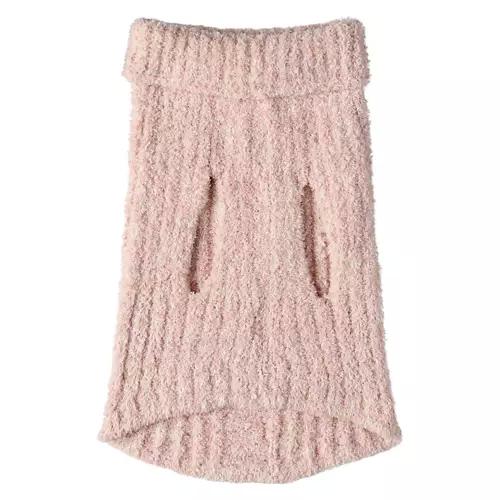 Pet Ultra Cozy Super Soft Sweater, Ribbed Rose, M
