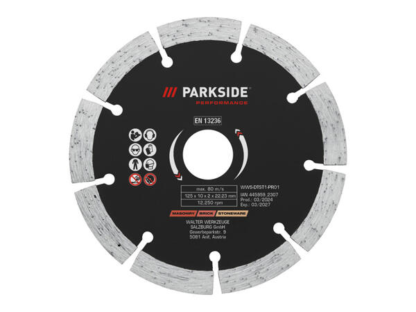 PARKSIDE PERFORMANCE(R) Řezný kotouč na kov / Hrubovací kotouč / Diamantový řezný kotouč