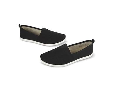 Serra Ladies Memory Foam Canvas Slip-ons - Aldi - US - Specials archive