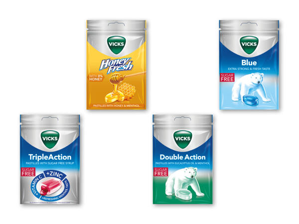 Vicks sukkerfri halspastiller