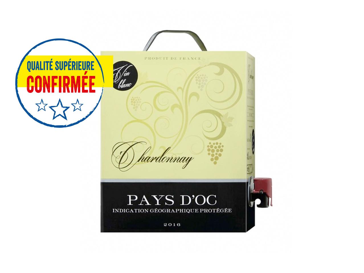 Chardonnay, Pays d'Oc IGP, Bag-in-Box, 2016