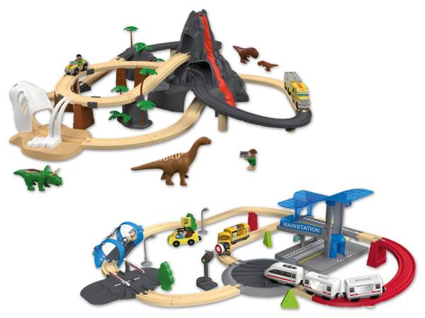 Holz-Eisenbahn-Set „XL"
