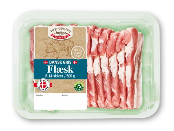Dansk flæsk i skiver, middags- eller nakkekoteletter