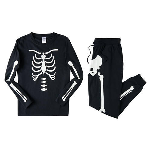 Ladies Halloween Pajamas - Black, S