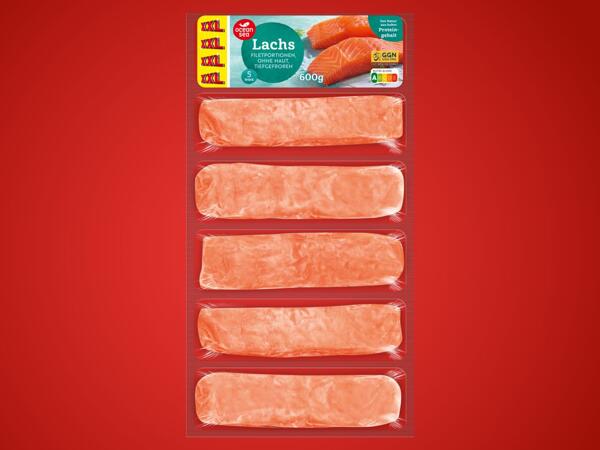 Lachsfiletportionen ohne Haut