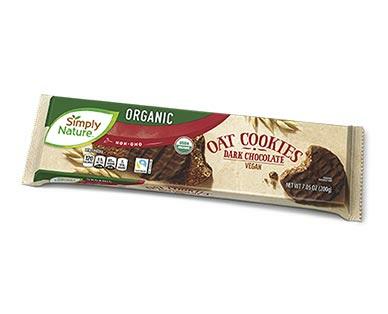 Simply Nature Organic Oat Cookies Milk or Dark Chocolate