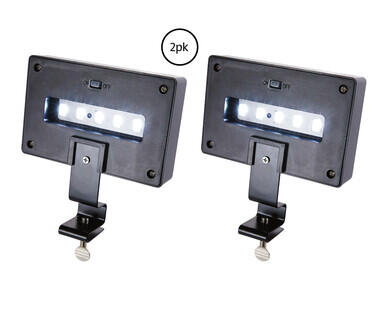 Solar Gutter Light 2pk or Fence Light 2pk