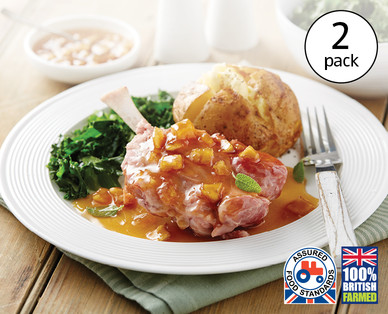 British Gammon Shanks with Caramelised Apple Sauce