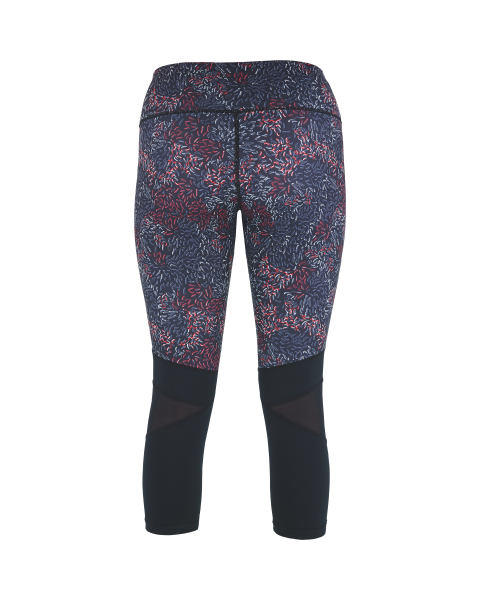 Crane Printed Ladies Crop Leggings