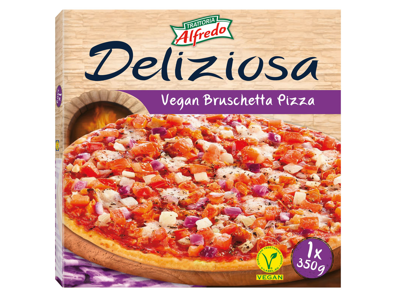 TRATTORIA ALFREDO Vegane Steinofenpizza