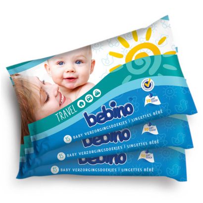 Babydoekjes, 3 x 15 st.