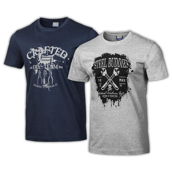 Motiv-T-Shirt 2er-Pack