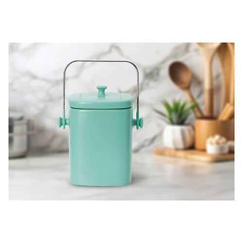 Countertop Compost Square Bin - Green
