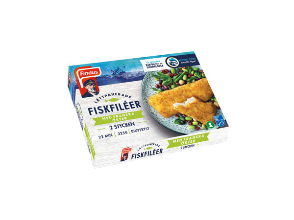 Findus lättpanerade fiskfiléer