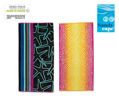 Velour Jacquard Beach Towel