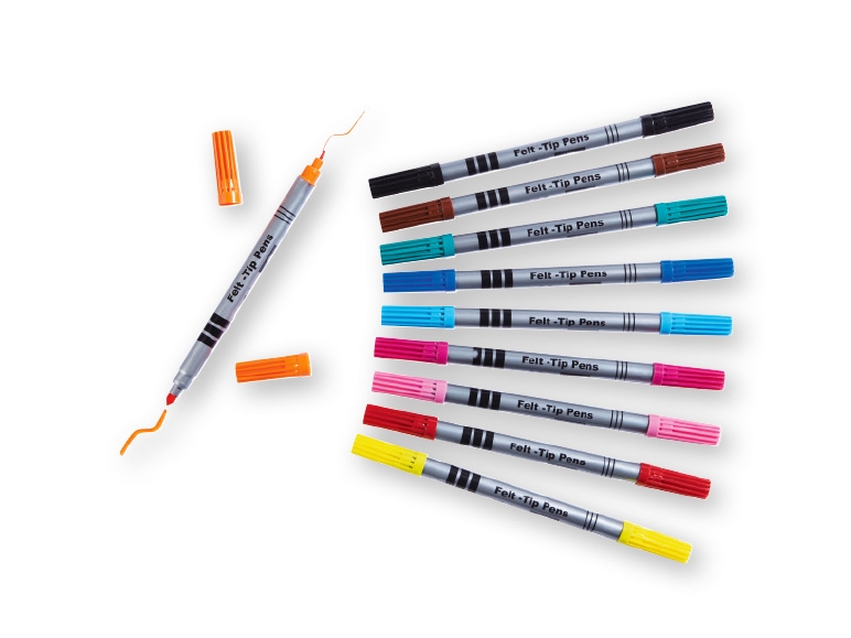United Office(R) Double-Ended Felt-Tip Pens