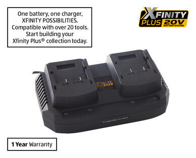 20V 2.0Ah Battery and Single Charger or Dual Charger
