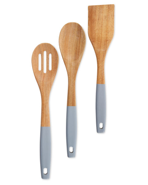 3 Piece Wooden Utensils