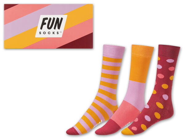 FUN Socks(R) Damen/Herren Socken, 3 Paar