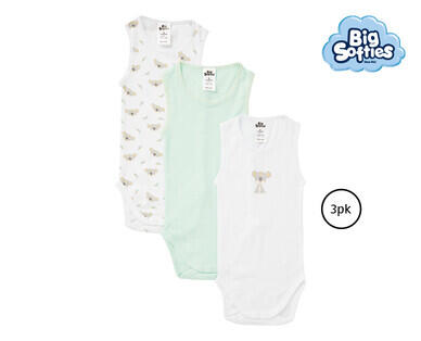 Big Softies Infant Singlets 5pk or Singletsuits 3pk