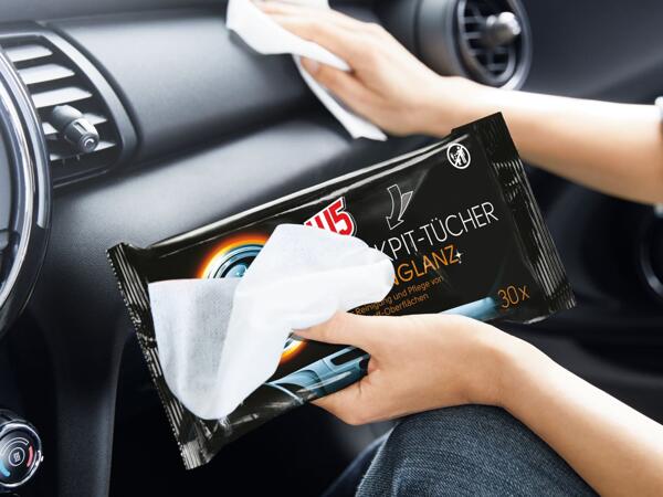 Cockpit-, Autoglas- oder Lederpflegetücher