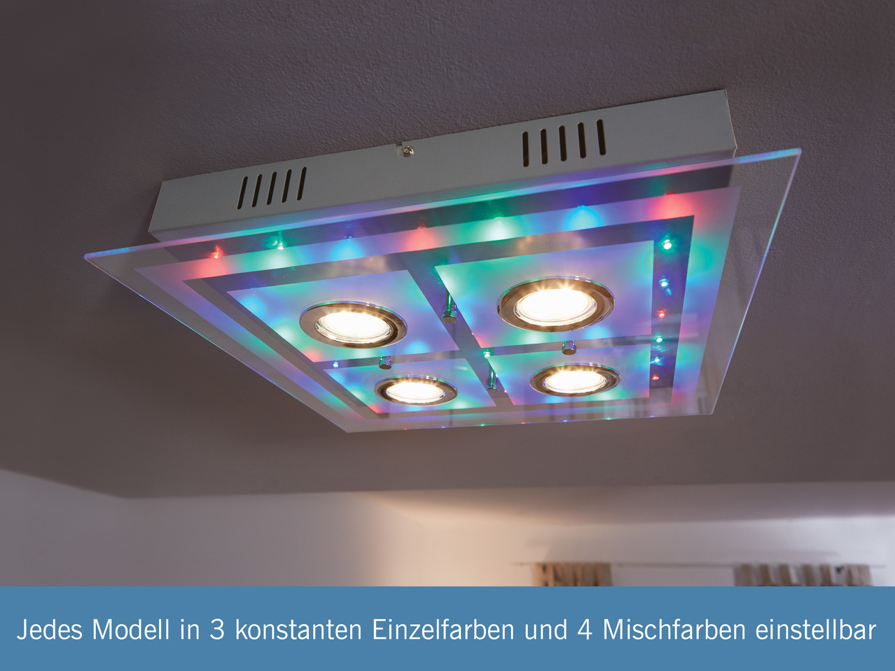 LIVARNO LUX(R) Farbwechsel-Deckenleuchte