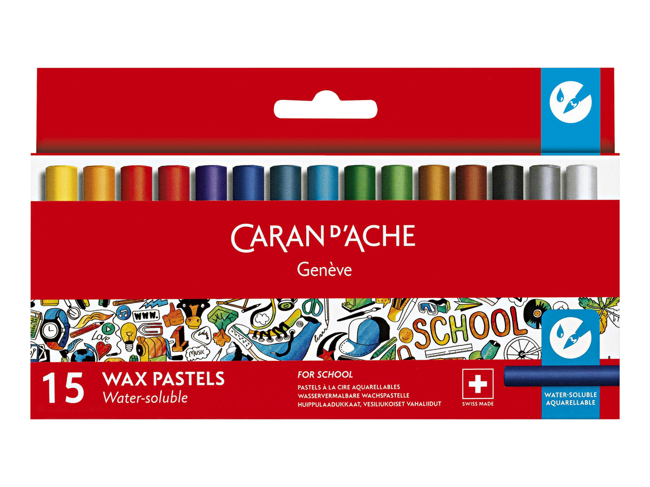 Pastels à la cire, 15 pièces