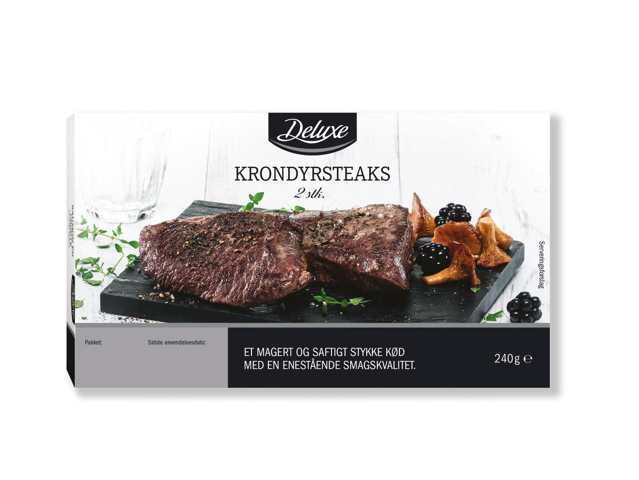 DELUXE Krondyrsteaks